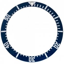 Inserto de luneta compatível Omega Seamaster azul 38 mm