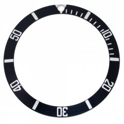 Inserto de bisel compatible con Rolex Submariner cerámica 37,45 mm