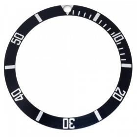Bezel insert compatible with Rolex Submariner, ceramic 37.45 mm