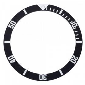 Inserto della lunetta compatibile TAG Heuer 980.020 nero 34,85 mm