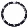 Inserto della lunetta compatibile TAG Heuer 980.020 nero 34,85 mm