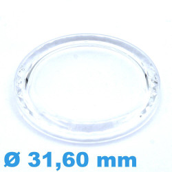 Vidro acrílico Sternkreuz imitação safira facetado, 31,6 mm