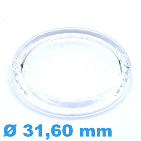 Sternkreuz faceted imitation sapphire acrylic crystal, 31.6 mm